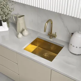 Мойка кухонная Reflexion Como 54-GD RX2054GD оружейная сталь